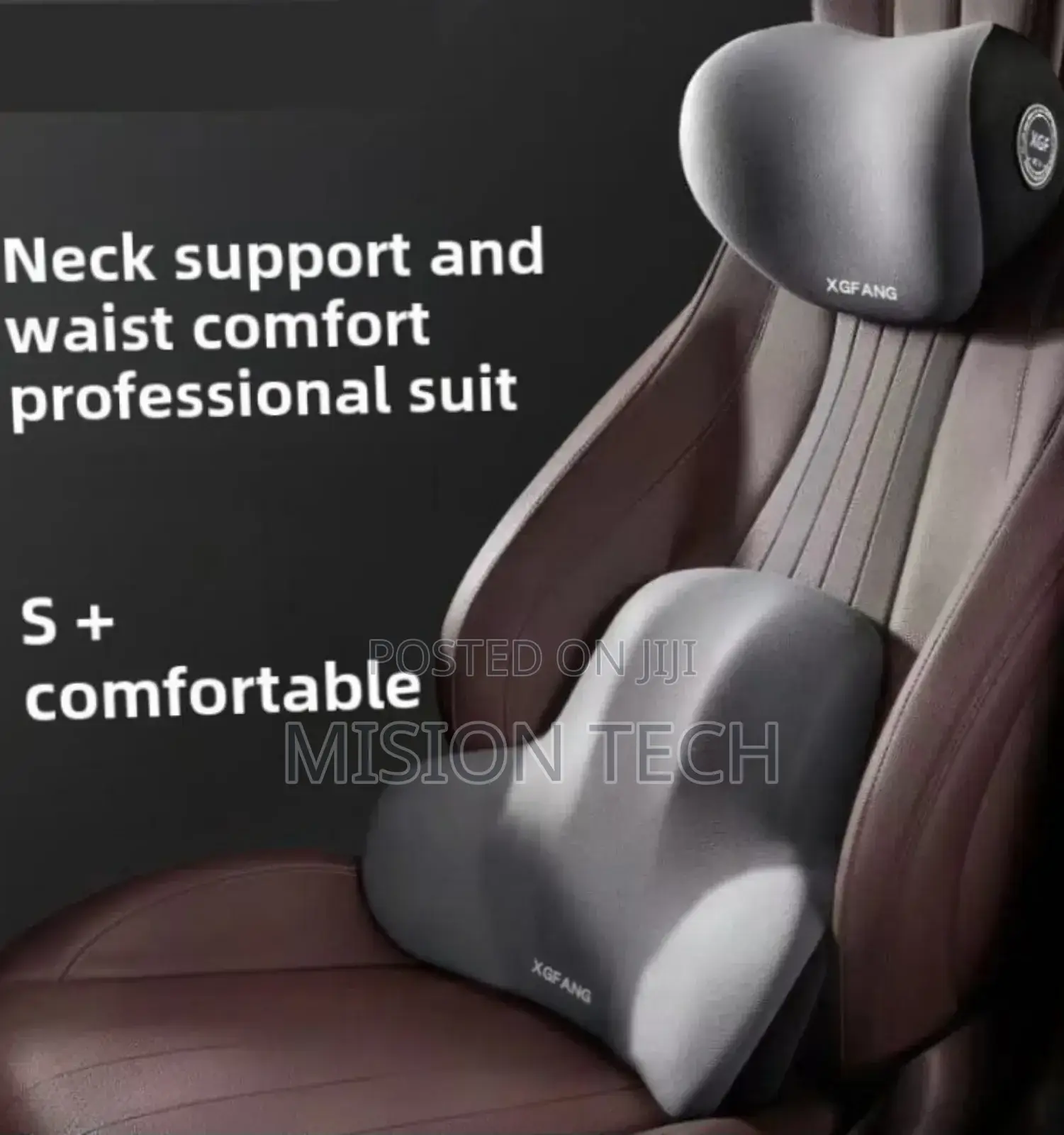 2ps Set Car Headrest and Backrest Lumbar Support*Car Pillow Foam