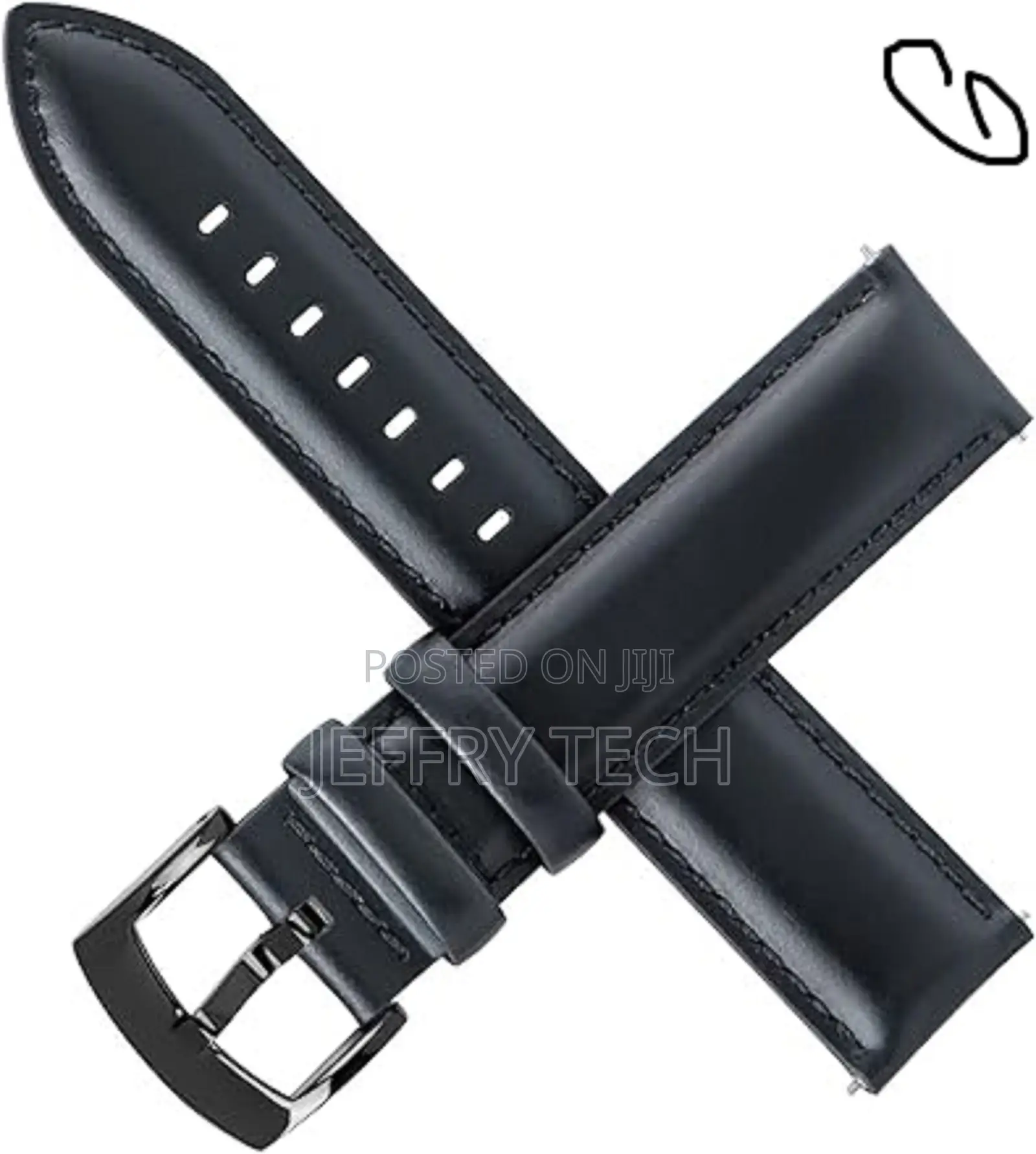 Otto Leather Watch Straps - 18mm, 19mm, 20mm, 21mm or 22mm Wristbands