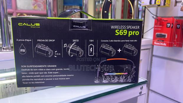 Calus S69 Pro Bluetooth Speaker – 8000mah, Aux, Usb, Type-C, RGB - thumbnail 2