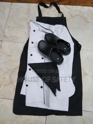 White Chef Coats Croc and Scarf