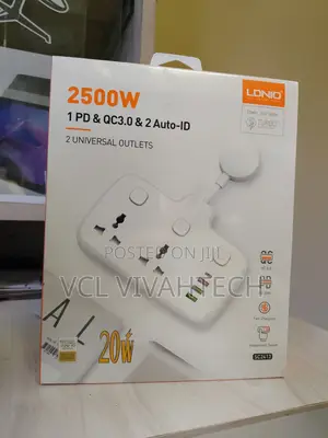 Ldnio 2 Ac Outlets Portable Electrical Extension Socket Sc2413