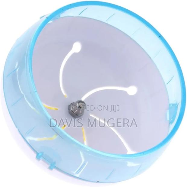 Hamster Mouse Rat Exercise Toys Silent Running Wheel, Blue - thumbnail 5