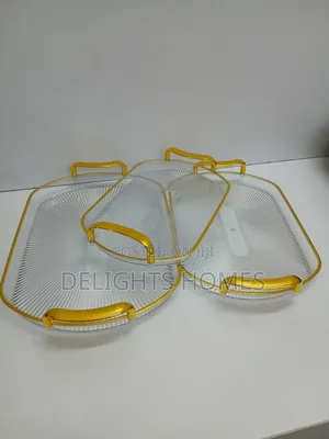 3in1 Striped Tray With Gold Rimmed Handles-Alp