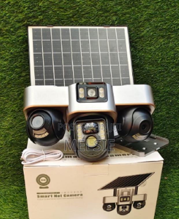Triple Lens 4g Solar PTZ Camera Ultra-Clear Triple-Lens Imaging