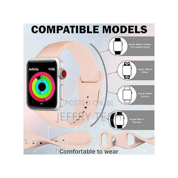 Molea Apple Watch Bands 41mm 40mm 38mm Soft Silicone Replacement Strap - thumbnail 3