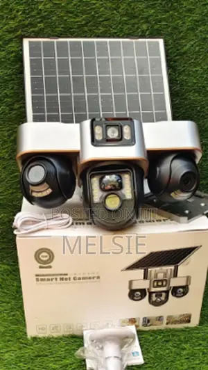 Triple Lens 4g Solar PTZ Camera - Motion Detection Instant Alerts. .
