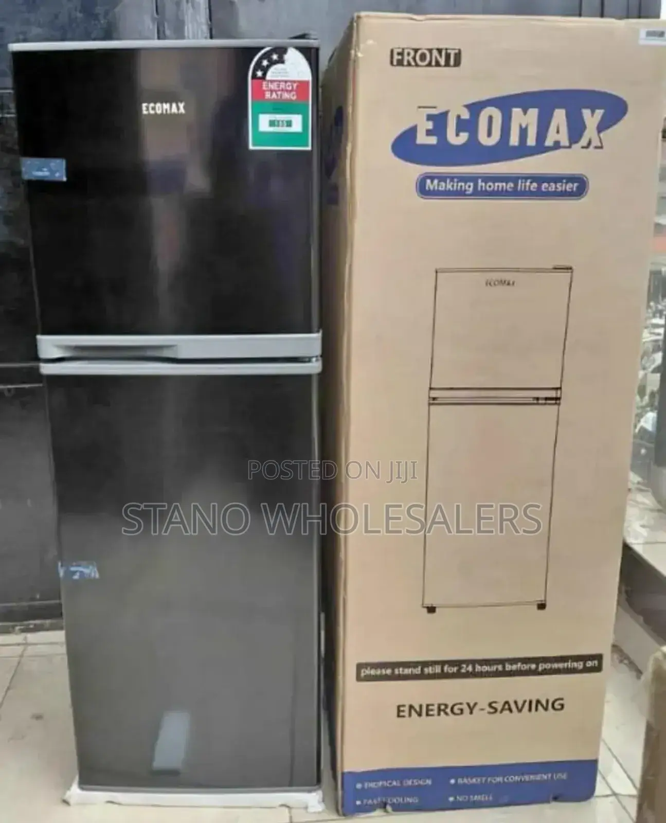 Ecomax 138 Litres Double Door Fridge