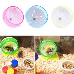 Hamster Wheel Toy for Small Animals Hamsters, Rats Mice - Pink Colour