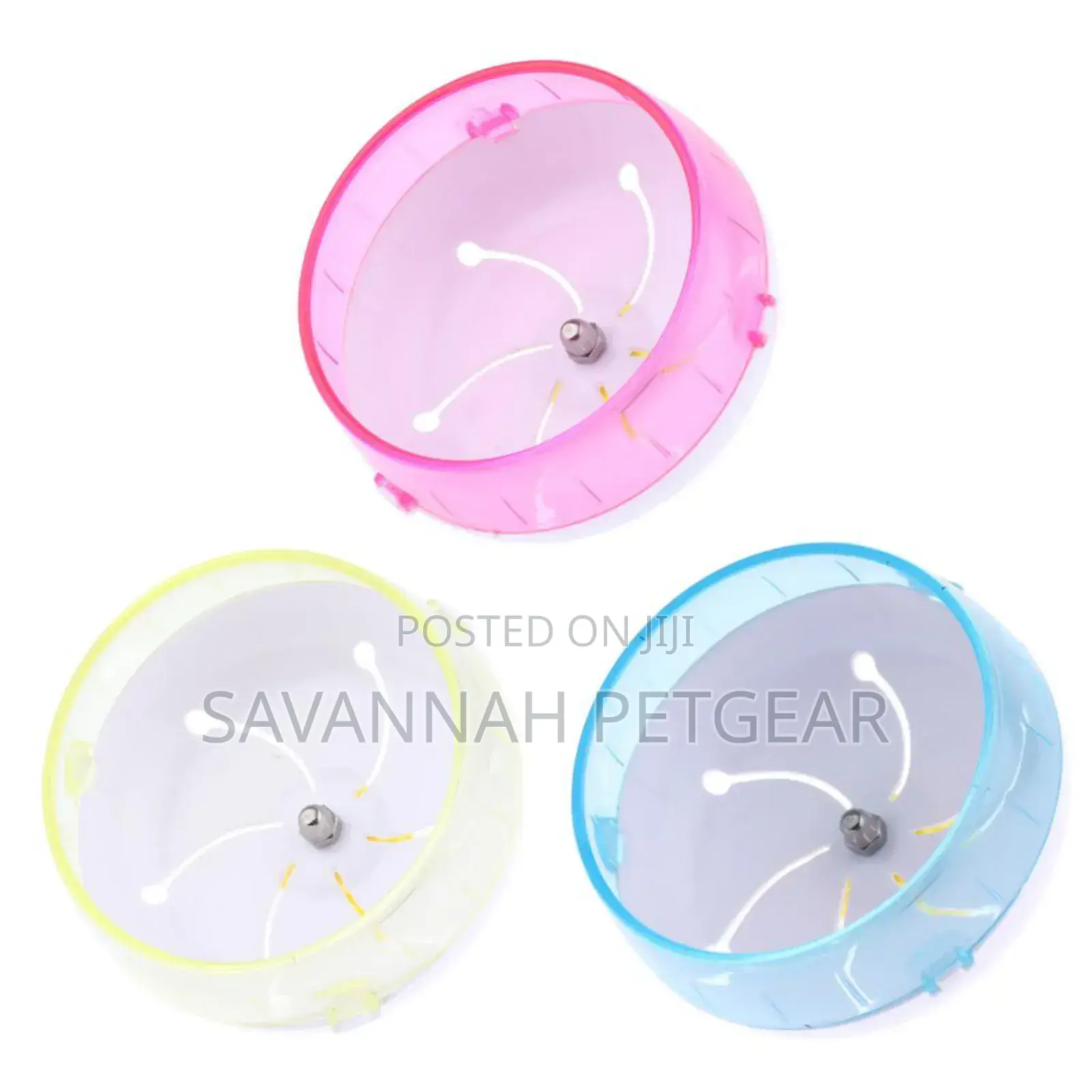 Hamster Wheel Toy for Small Animals Hamsters, Rats Mice - Pink Colour