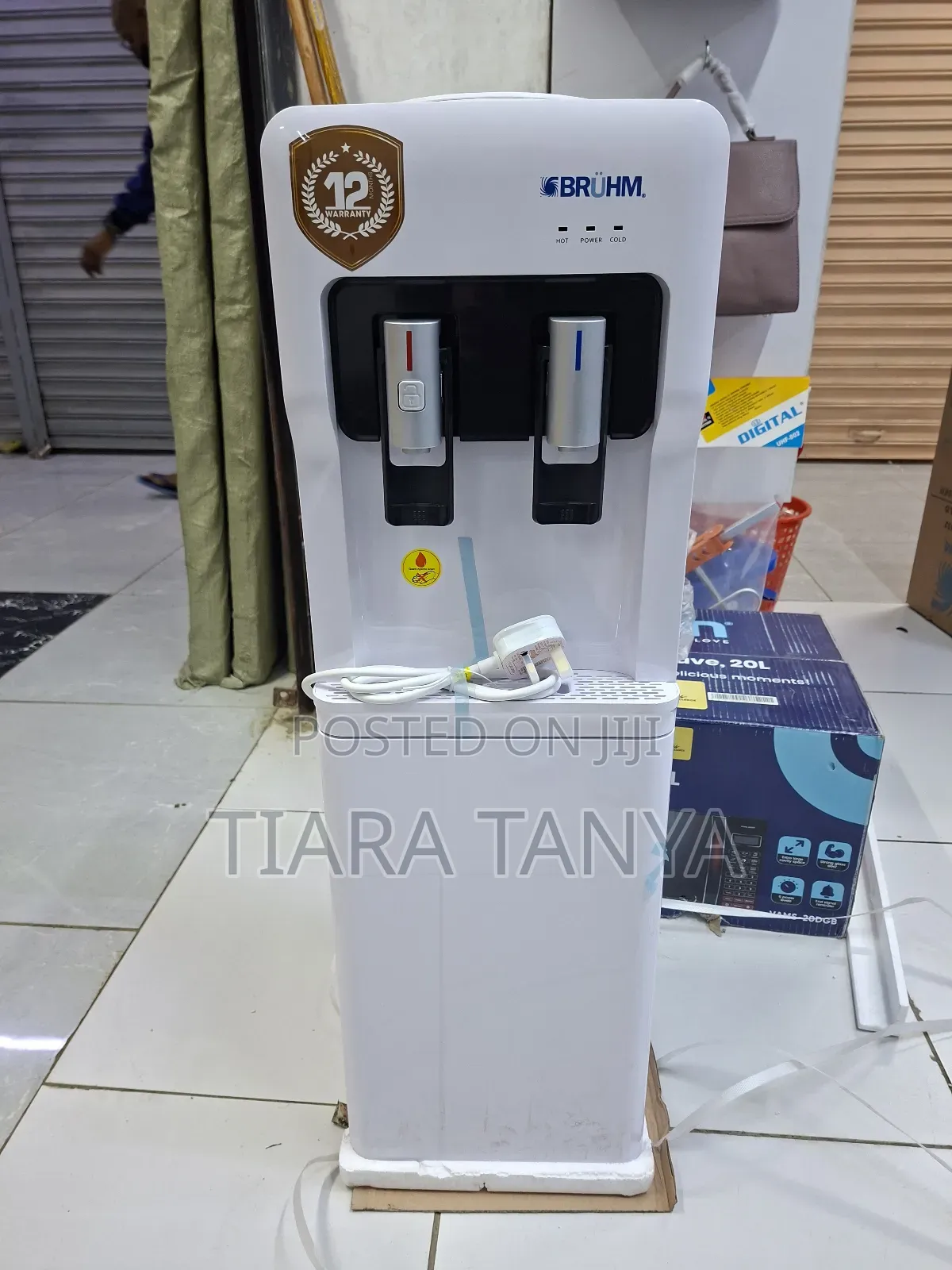 Bruhm Hot and Cold Water Dispenser White