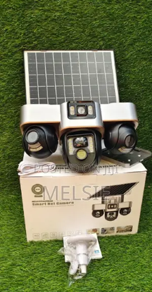 Tripple Lens 4g Outdoor Camara Pir Humanoid Detection CCTV