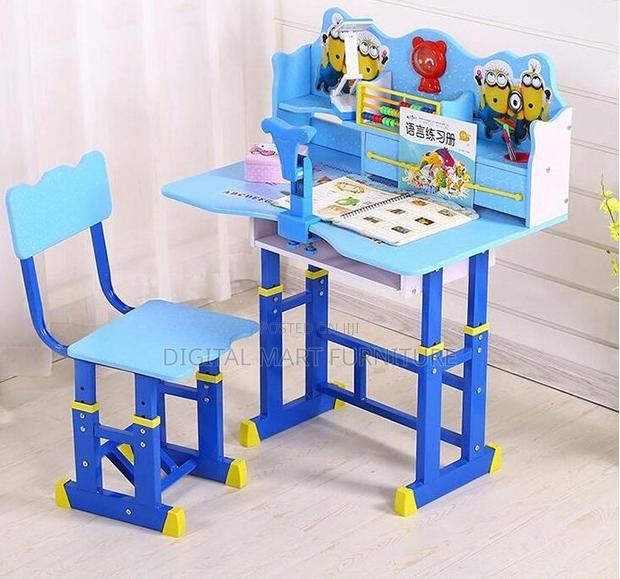 Kids Desk and Chair: Kids Study Table With Footrest