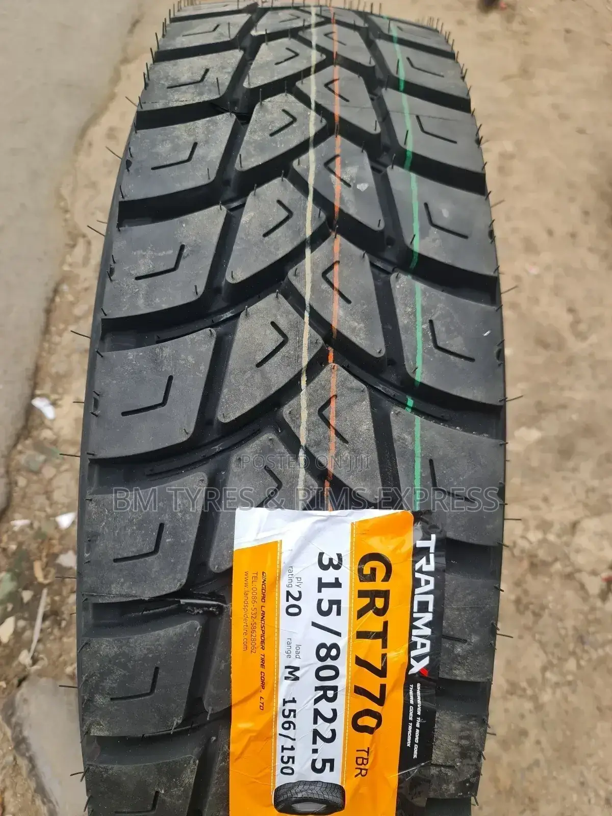315 /80 R22. 5 Tracmax Tyres (Diff)