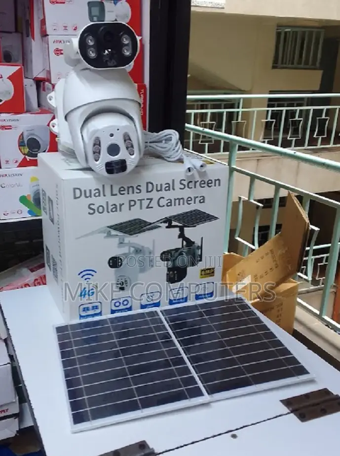 6mp Dual CCTV Solar Camera Ubox Brand