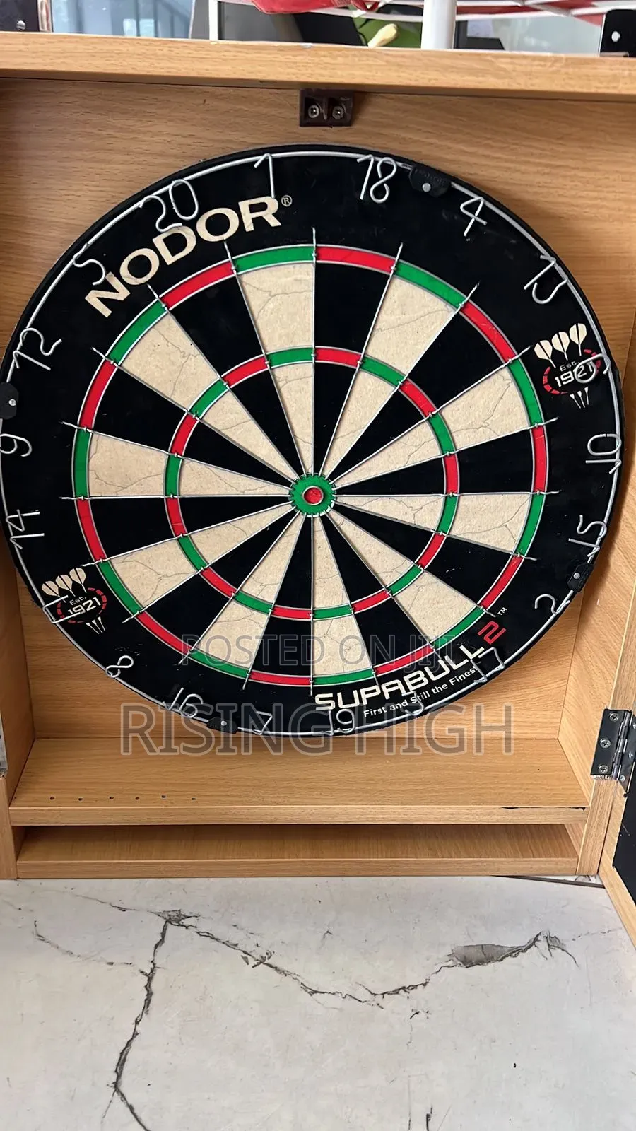 Official Nodor Supabull 2 Bristle Dartboard