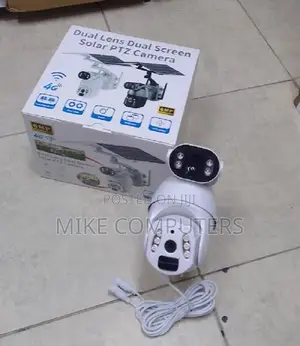6mp Dual Lens 4g Solar PTZ Camera/Two Way Audio Double