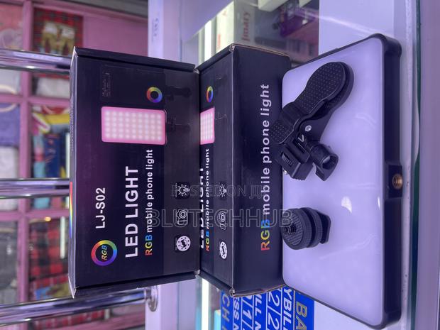 Lj-S02 RGB Phone Fill Light – 14w, 4000mah, 90+45 Beads