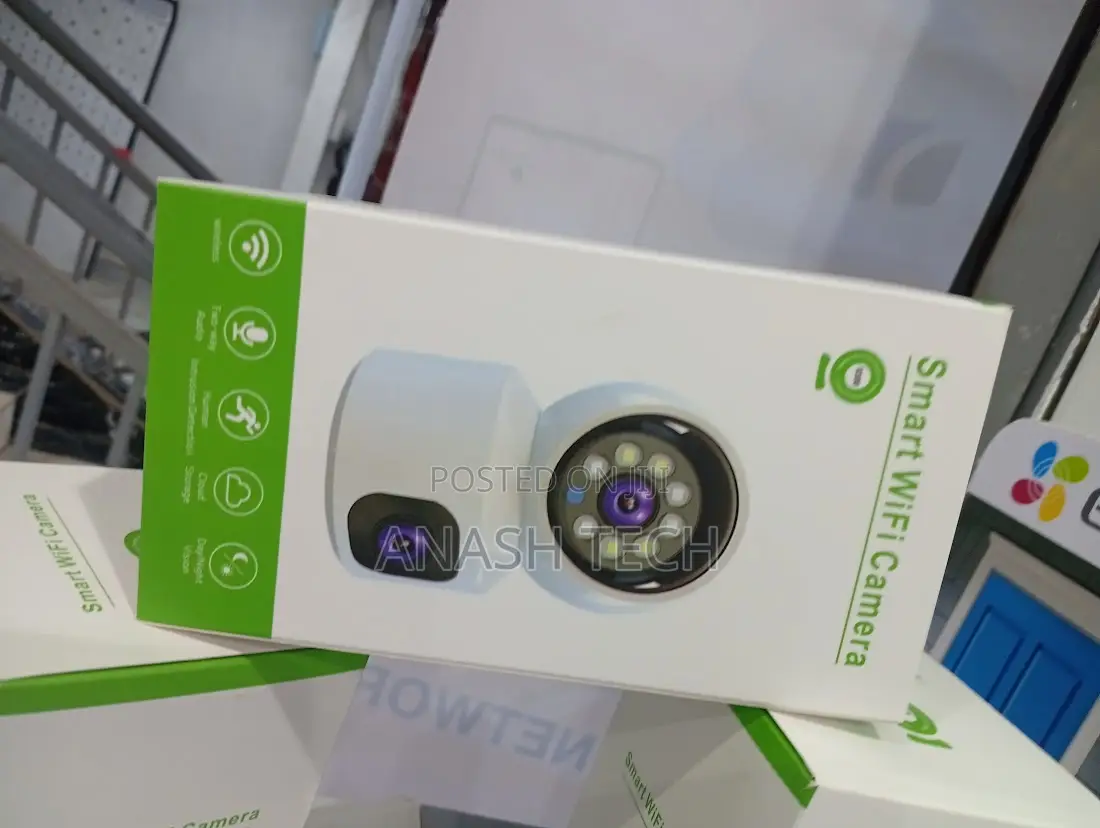Remote View Wifi Dual Lens Ac CCTV Camera V380 App Control