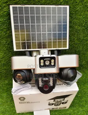 4g Triple Lens Floodlight Solar PTZ Camera Solar Light 4g Security Cam