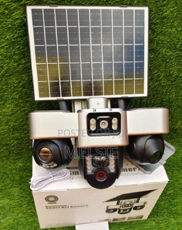4g Triple Lens Floodlight Solar PTZ Camera 4g Solar PTZ Camera