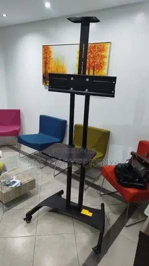 Brand New Moveable Tv Stand With Wheels Best for [32′′ – 75′′ Tvii