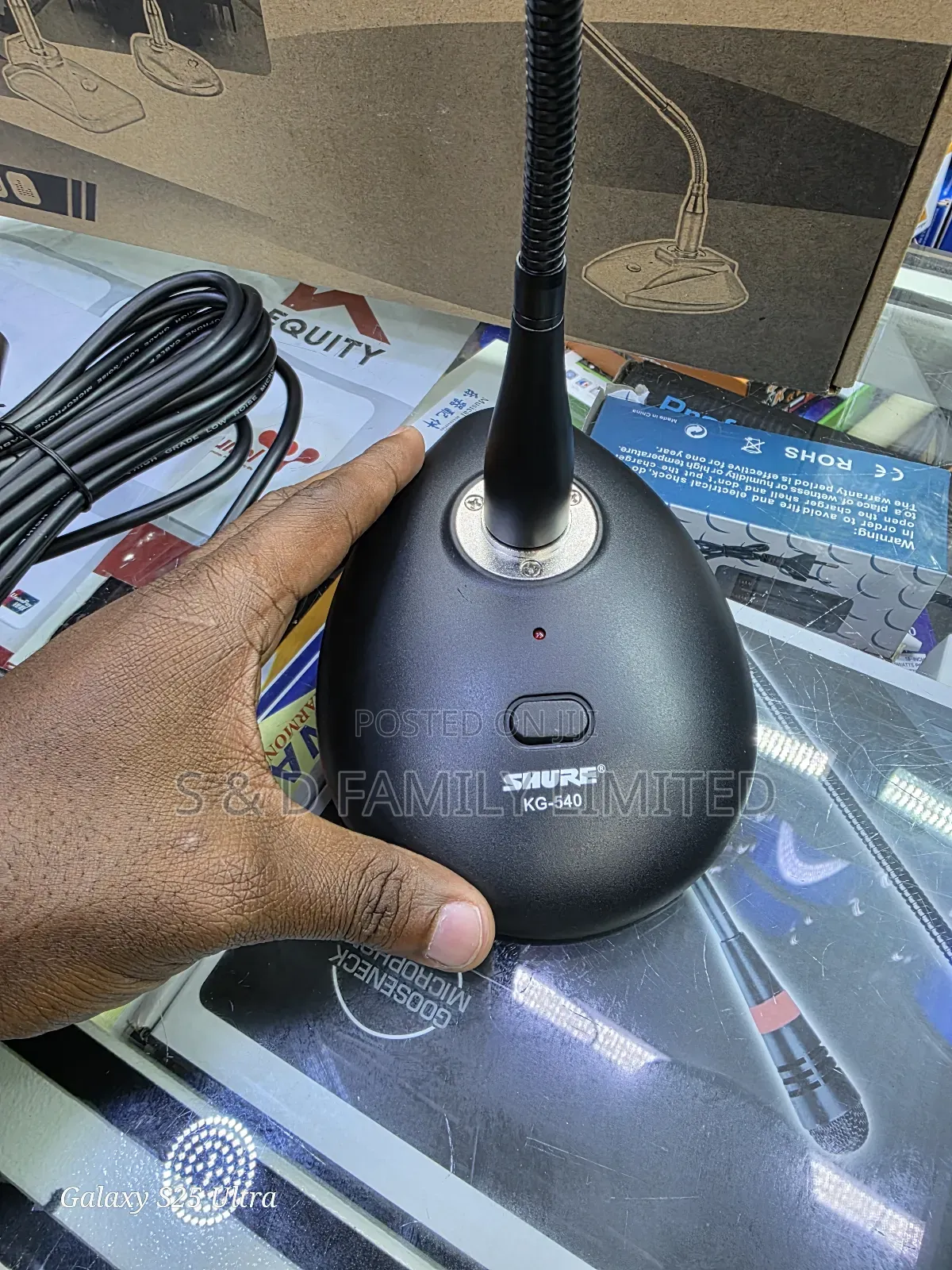 Shure Kg-540 Gooseneck Wire Microphone