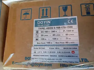 Doyin 1.5kw Solar Water Pump – Model 4sds5-160-170-1500ad 2 Horse Pow