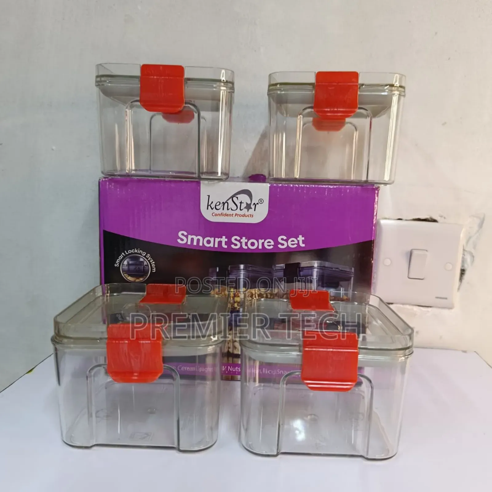 *4pc Small Size Airtight Spices/Cereals Containers