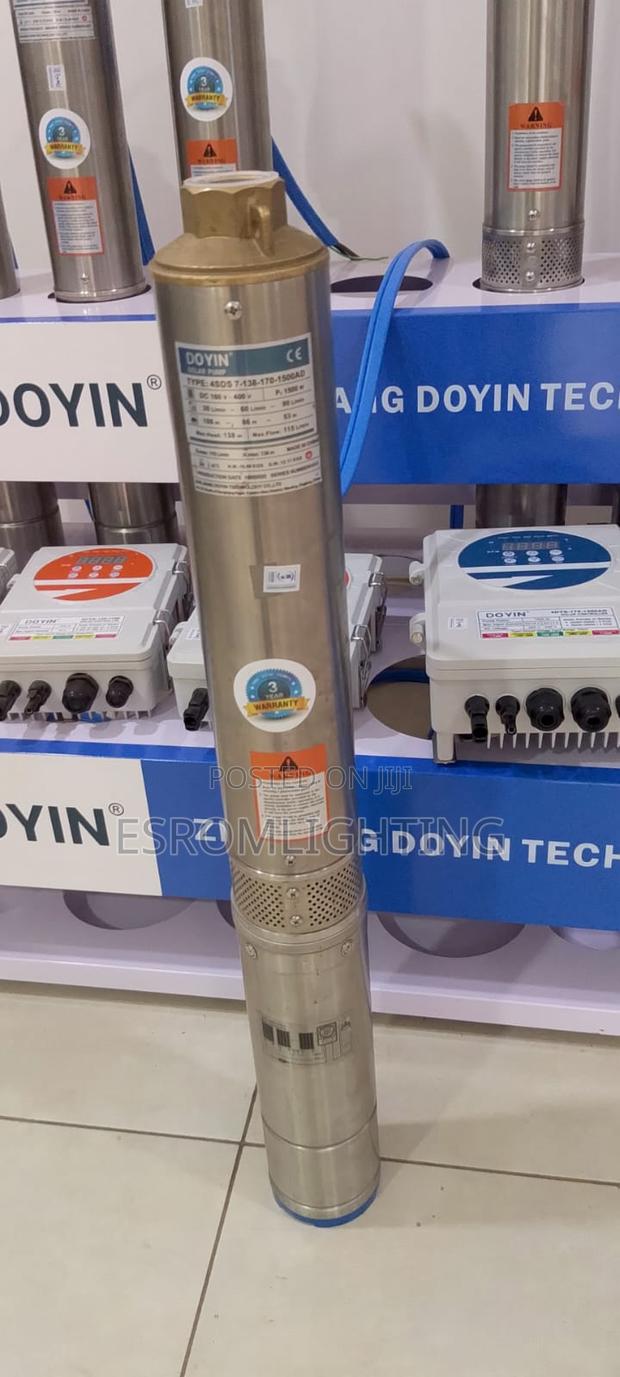 Doyin 1.5kw Solar Water Pump – Model 4sds7-138-170-1500ad 2 Horse Pow