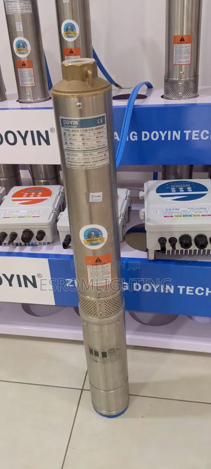 Doyin 1.5kw Solar Water Pump – Model 4sds5-160-170-1500ad 2 Horse Pow
