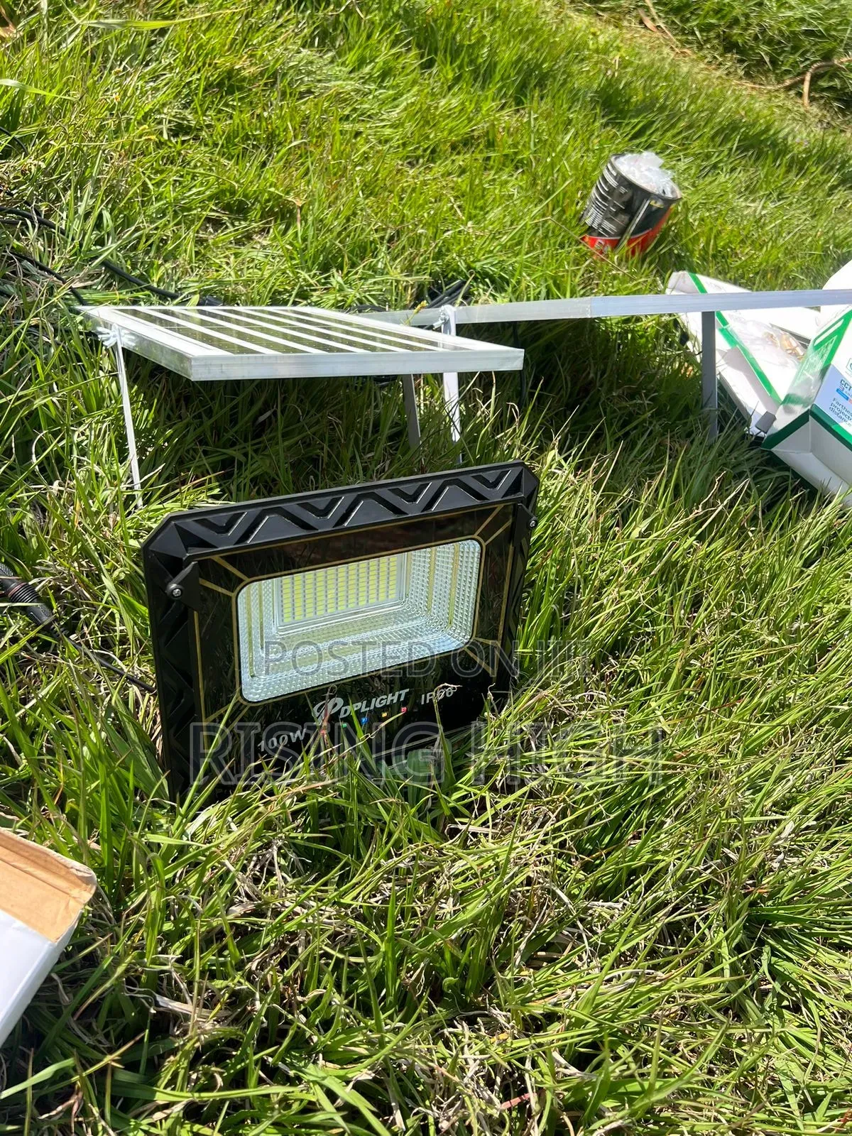  100w Solar Floodlight With Panel – Outdoor Security
