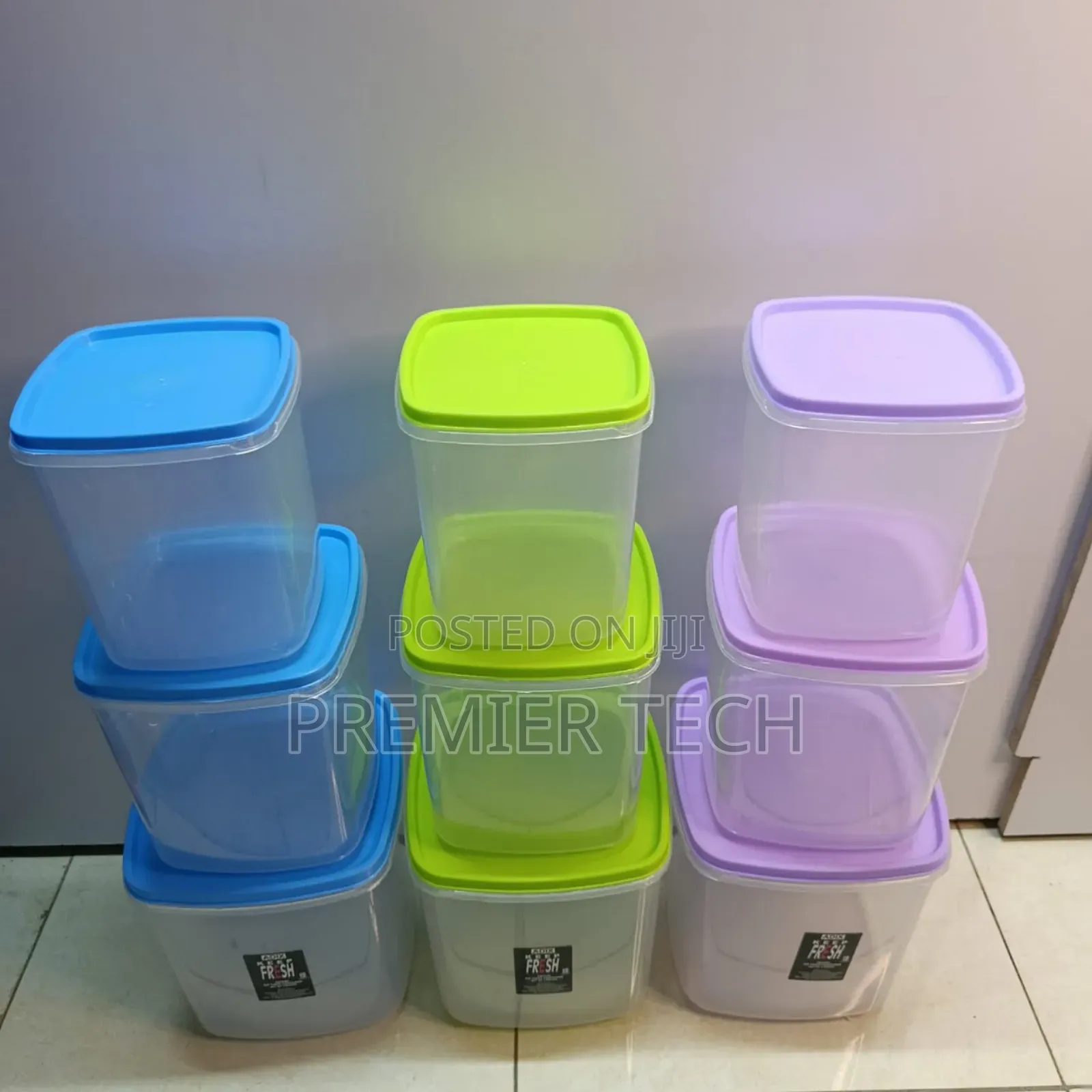Adix Plastic Clear Keep Fresh Square Size:4/7/11ltrs