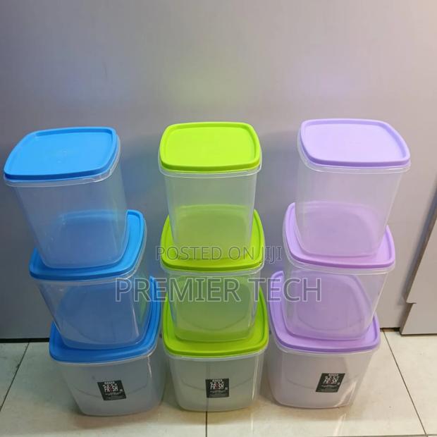 Adix Plastic Clear Keep Fresh Square Size:4/7/11ltrs - main view