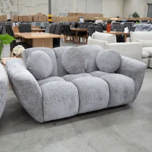 Gray Modern Sized Tufted Elegant Sofas