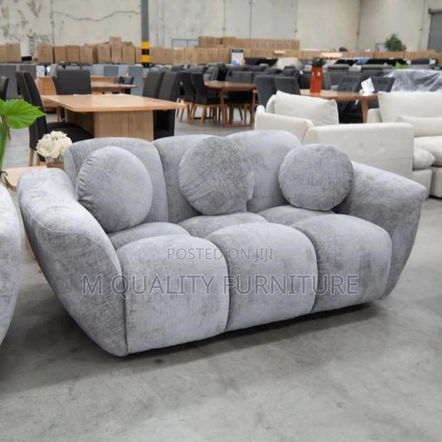 Gray Modern Sized Tufted Elegant Sofas