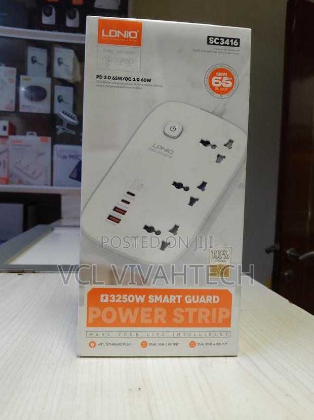 Ldnio 3 Ac Outlets 4 Usb Power Strip Sc3416