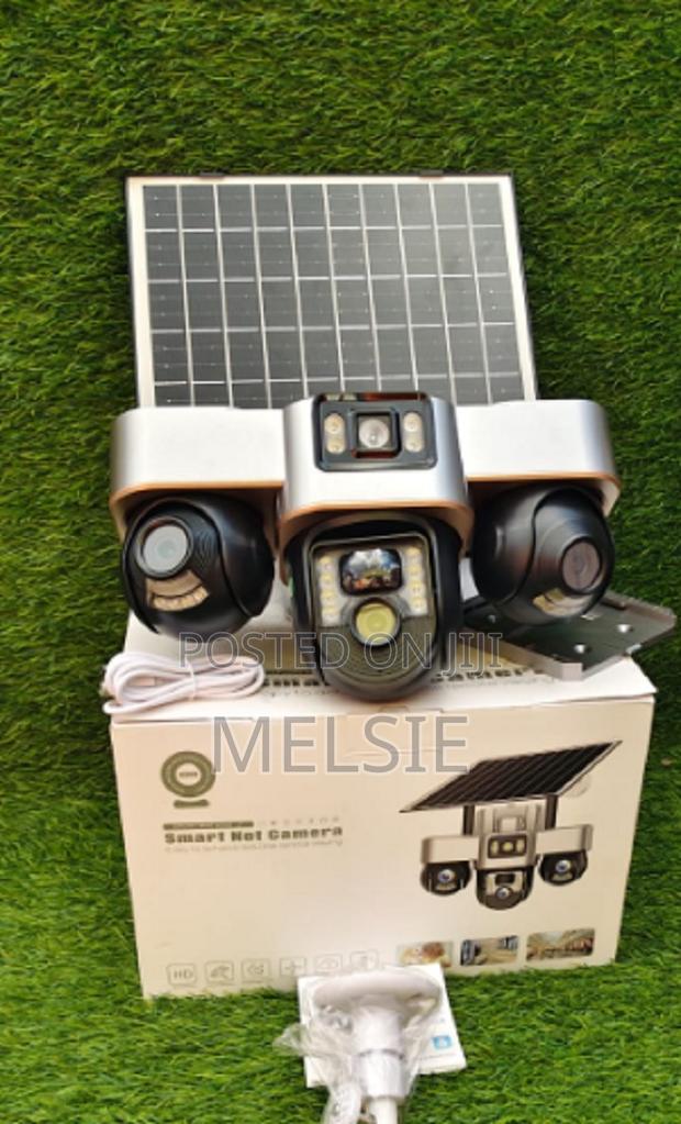 4g Dual Lens Triple Screen Solar Low Energy Security Camera - main view