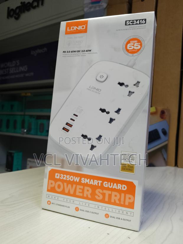 Ldnio Sc3416 65w 3power Socket + 2usb Port 2 Meter . - main view