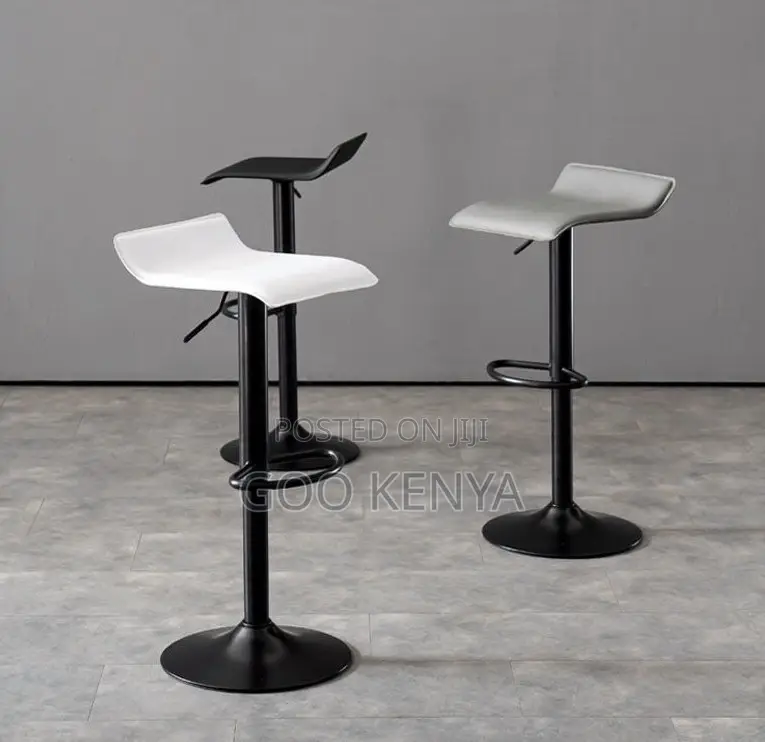 Home Bar Stool; Adjustable Backless Bar Chair With Footrest