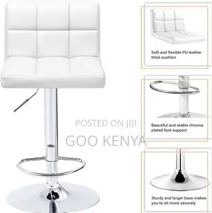 Home Counter Stool; Durable Adjustable Counter Stool With Footrest