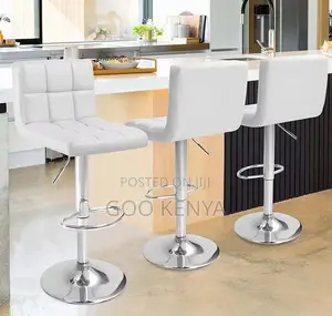 Home Counter Stool; Durable Adjustable Counter Stool With Footrest