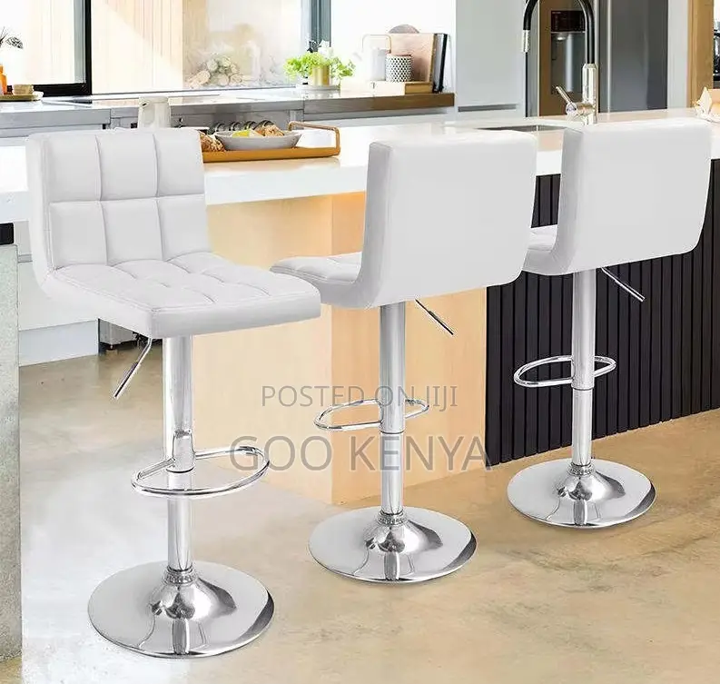 Home Counter Stool; Durable Adjustable Counter Stool With Footrest