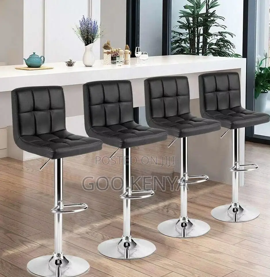 Home Counter Stool; Durable Adjustable Counter Stool With Footrest