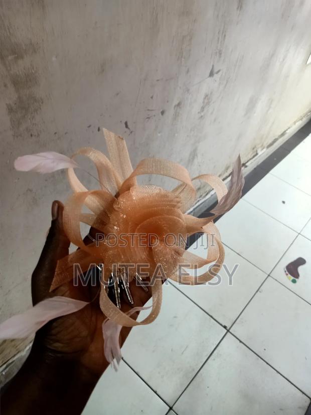 Peach Micro Mini Fascinators - thumbnail 4