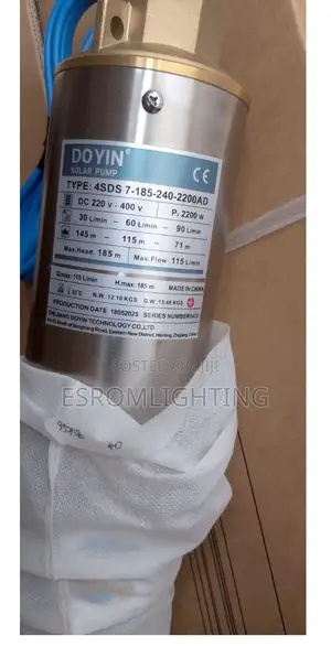 Doyin 2.2kw Solar Water Pump – Model 4sds7-185-240-2200ad -3hp