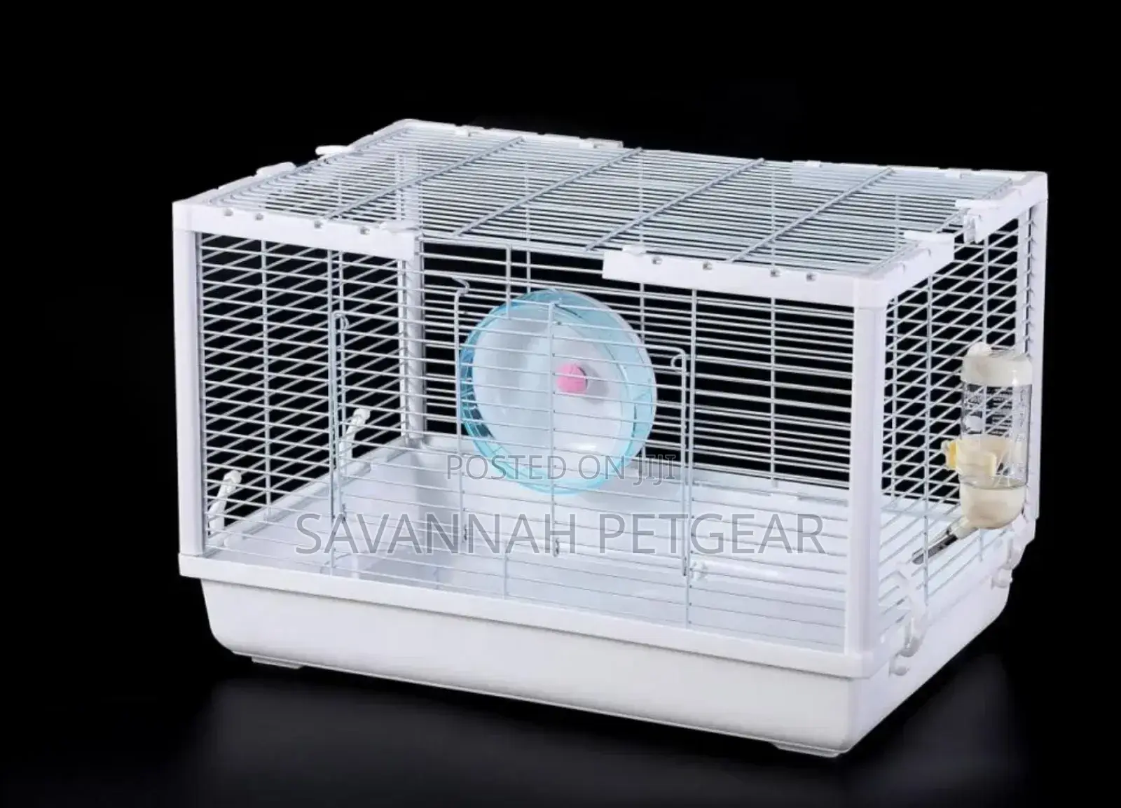 High Quality Metallic Hamster Cage With Play Wheel, Water Bottle ,Grid