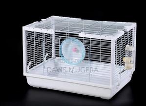 High Quality Metallic Hamster Cage With Play Wheel, Water Bottle ,Grid - thumbnail 2