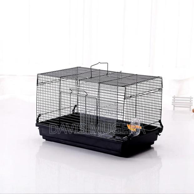 High Quality Metallic Hamster Cage With Play Wheel, Water Bottle ,Grid - thumbnail 4