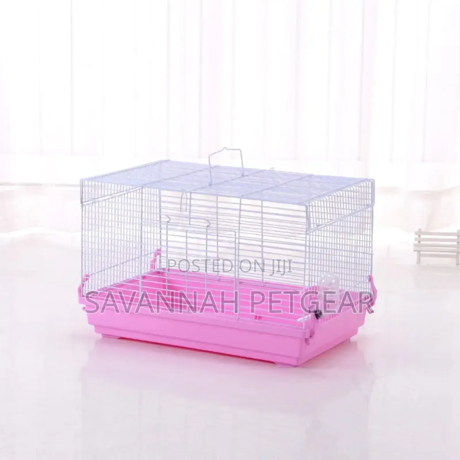 High Quality Metallic Hamster Cage With Play Wheel, Water Bottle ,Grid