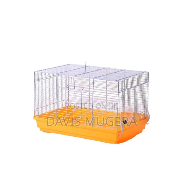 High Quality Metallic Hamster Cage With Play Wheel, Water Bottle ,Grid - thumbnail 6